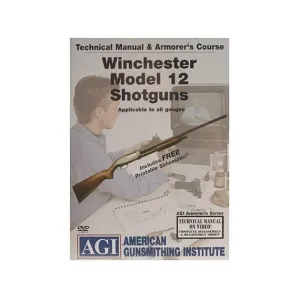 American Gunsmithing Institute (AGI) Technical Manual & Armorer's Course Video "Winchester Model 12 Shotguns" DVD