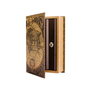 Barska Antique Map Concealment Book