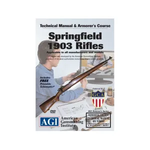 American Gunsmithing Institute (AGI) Technical Manual & Armorer's Course Video "Spingfield 1903 & 1903 A3" DVD