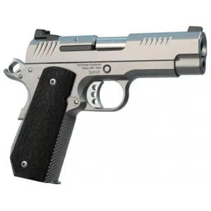 Ed Brown EVO-KC9 1911 9mm Luger Pistol 4" Barrel 9+1 Round Stainless Slide Black Grip Stainless Frame