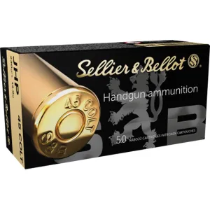 Sellier & Bellot 45 Colt (Long Colt) Ammo 230 Grain Jacketed Hollow Point Case of 600 (12 Boxes of 50)