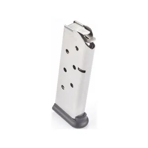 CM Products Railed Power Mag (RPM) Compact 1911 Officer Magazine 45 ACP 7-Round Stainless Steel