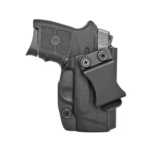 Rounded IWB Holster Right Hand S&W M&P Bodyguard 380 ACP Kydex Black