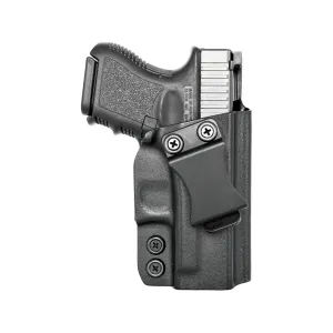 Rounded IWB Holster Right Hand Glock 26, 27, 33 Kydex Black