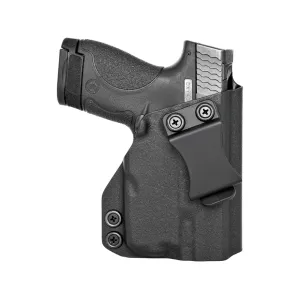 Rounded IWB Holster Right Hand S&W M&P Shield with Streamlight TLR-6 Kydex Black