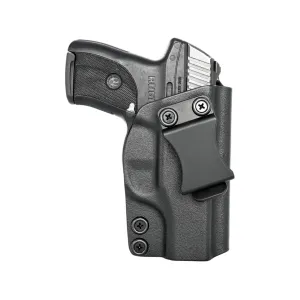 Rounded IWB Holster Right Hand Ruger LC9, LC9s, LC380, EC9s Kydex Black