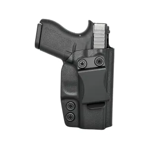 Rounded IWB Holster Right Hand Glock 42 Kydex Black
