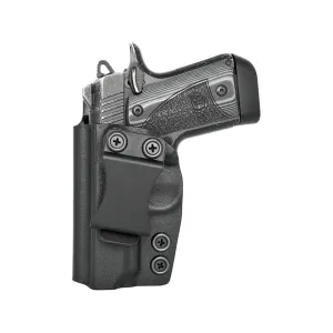 Rounded IWB Holster Left Hand Kimber Micro 9 Kydex Black