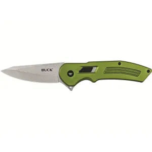Buck Knives 262 Hexam Assist Assisted Opening Pocket Knife 3.3" Drop Point 7Cr13 Satin Blade Aluminum Handle Olive Drab