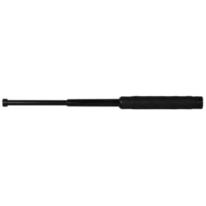 Smith & Wesson 16" Heat Treated Collapsible Baton 4130 Steel Shaft Black Finish Textured Rubber Grip