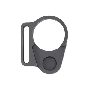 GG&G Fixed Stock AR-15, LR-308 End Plate with RH Sling Slot Aluminum Matte
