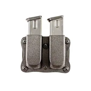 DeSantis Pegasus Quantico Double Stack Double Magazine Pouch Ambidextrous for Glock 43 Kydex Black