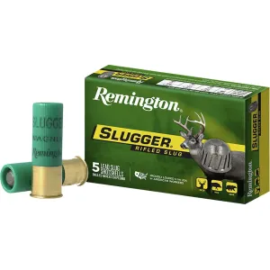 Remington Slugger 12 Gauge Rifled Slug 3" 1oz Case of 250 (50 Boxes of 5)
