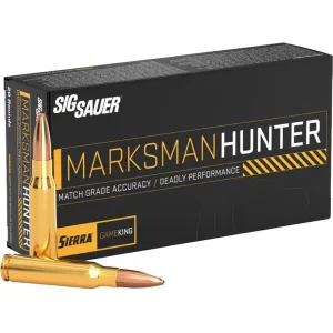Sig Sauer Marksman Hunter 270 Winchester Ammo 140 Grain Sierra GameKing Jacketed Hollow Point Box of 20