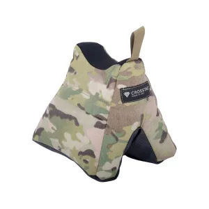 CrossTac Saddle Bag Front Shooting Rest Bag Nylon and ToughTek Multicam Camo/Black