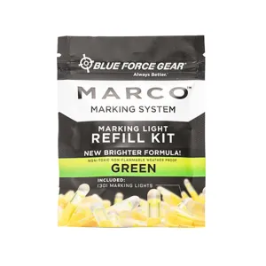 Blue force Gear MARCO Refill 2" Glow Stick 30PK Green