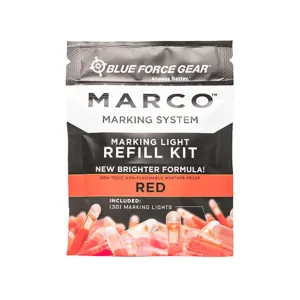 Blue force Gear MARCO Refill 2" Glow Stick 30PK Red