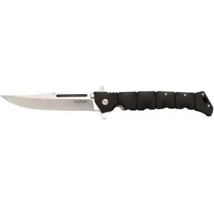 Cold Steel Luzon Large Pocket Knife 6" Clip Point 8Cr13MoV Satin Blade Glass Reinforced Nylon (GRN) Handle Black