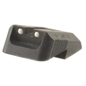 Kensight Defensive 1911 Rear Sight Novak LoMount Cut Steel Black Recessed Blade with White Dots