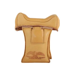 Protektor Wide Owl Ear Straddle Shooting Rest Bag Leather Tan Filled