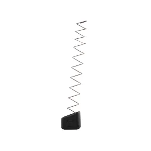 Arredondo Checkered Extended Magazine Base Pad +5 for Glock 17, 22, 24, 26, 27, 31, 32, 33, 34, 35, 37 Nylon Black and 10% Extra Power Spring