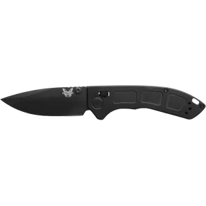 Benchmade Mini Narrows Pocket Knife 2.98" Drop Point CPM 20CV Black Blade Titanium Handle Black