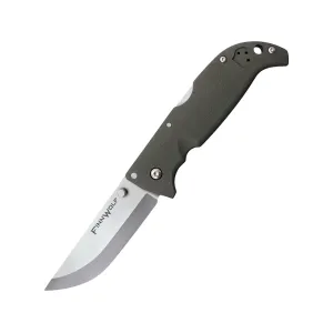 Cold Steel Finn Wolf Pocket Knife 3.5" Drop Point AUS-8 Satin Blade Griv-Ex Handle OD Green