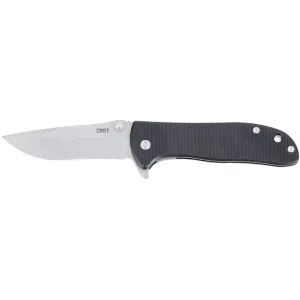 CRKT Drifter Folding Knife 2.88" Drop Point D2 Stonewashed Blade G-10 Handle Black