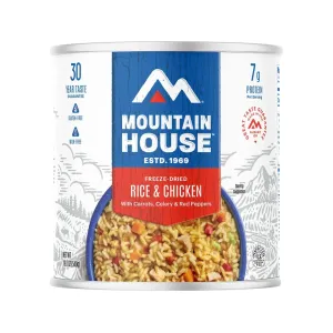 Mountain House Rice & Chicken Gluten Free Freeze Dried Food #10 Can
