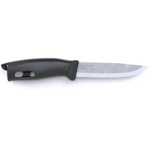 Morakniv Companion Spark Fixed Blade Knife 4.09" Clip Point Stainless Satin Blade TPE Handle Black
