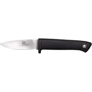Cold Steel Pendleton Mini Hunter Fixed Blade Knife 3" Drop Point AUS-10 Satin Blade Kray-Ex Handle Black