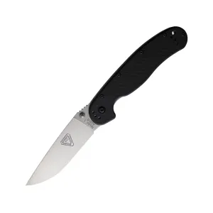 Ontario RAT 1 Pocket Knife 3.5" Drop Point AUS-8 Satin Blade Nylon Handle Black