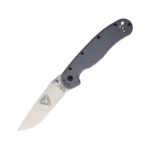 Ontario RAT 1 Pocket Knife 3.6" Drop Point AUS-8 Satin Blade Nylon Handle Gray
