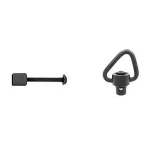 GG&G QD Rear Sling Attachment with Enhanced Angular Heavy Duty Push Button Sling Swivel Mossberg 590 Shockwave 1" Steel Matte