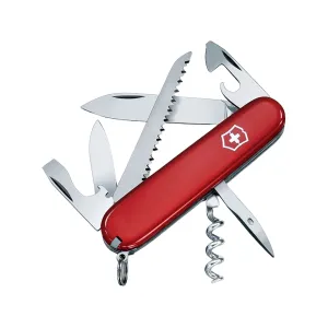 Victorinox Swiss Army Camper Pocket Knife Drop Point Stainless Steel Polished Blade ABS Polymer Handle Red