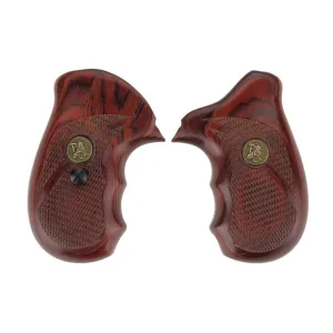 Pachmayr Renegade Wood Laminate Grips for Taurus 85 Rosewood Checkered