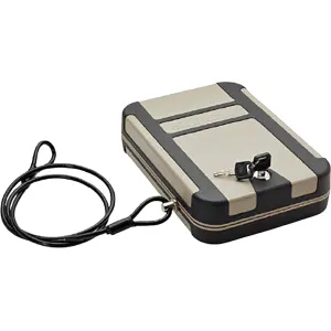 SnapSafe TrekLite XL Combination Lock Box Pistol Safe Steel FDE