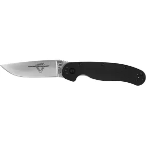 Ontario RAT 2 Pocket Knife 3" Drop Point AUS-8 Steel Blade Nylon Handle Black