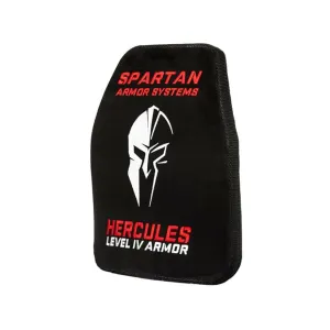 Spartan Armor Hercules Body Armor Shooter's Cut Stand Alone Ballistic Plate IV 10"x12" Multi-Curve Set of 2