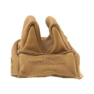 Protektor Rabbit Ear Rear Shooting Rest Bag Leather Tan Unfilled