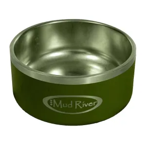 Mud River Stainless Steel Dog Bowl Green