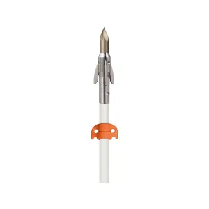AMS Fiberglass Bowfishing Arrow with Ankor QT Arrow Point White