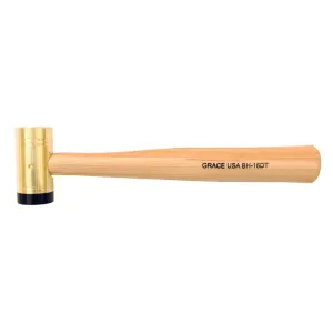 Grace USA Delrin Tip Brass Hammer 16 oz