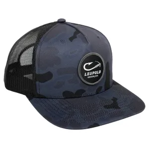 Leupold Mens Camo Trucker Hat Navy