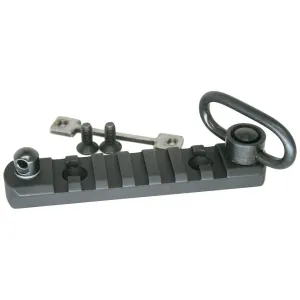 PRI Picatinny Rail with QD Sling Swivel for Gen III Free Float Handguard 4" Aluminum Matte