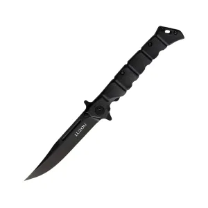 Cold Steel Medium Luzon Pocket Knife 4" Clip Point 8Cr13MoV Black Blade GFN Handle Black