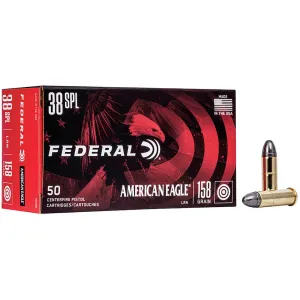 Federal American Eagle 38 Special Ammo 158 Grain Round Nose Box of 50