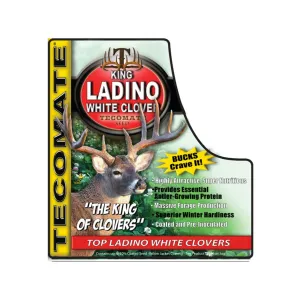 Tecomate King Ladino White Clover Plus Perennial Food Plot Seed 3.25 lb