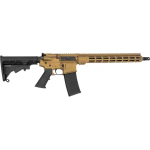 Andro Corp Industries ACI-15 Bravo Base Semi Automatic Rifle 5.56x45mm NATO 16" Melonite Black Threaded Barrel Burnt Bronze Frame Black Pistol Grip
