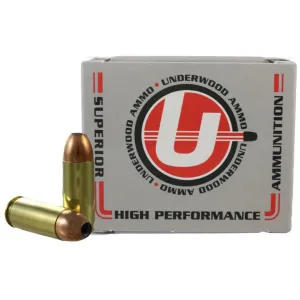 Underwood 356 TSW Ammo 124 Grain Nosler Sporting Handgun Jacketed Hollow Point Box of 20